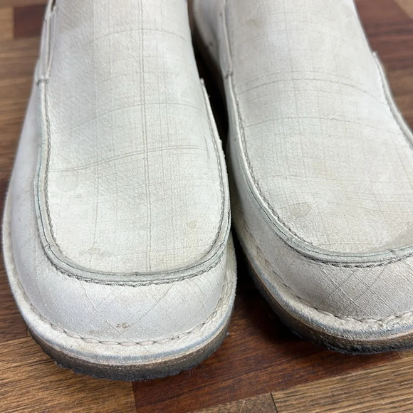 Clarks Originals Men 12 Loafers Berber Slip On‎ Comfort Cream Ivory Low Top Shoe - Picture 4 of 8